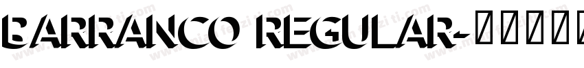 Barranco Regular字体转换